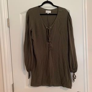 Olive green Kendal and Kylie dress